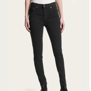 NWT Frye addie skinny black jeans mid rise Sz 31 ember